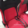 Asiento de coche de carreras con aspecto de fibra de carbono